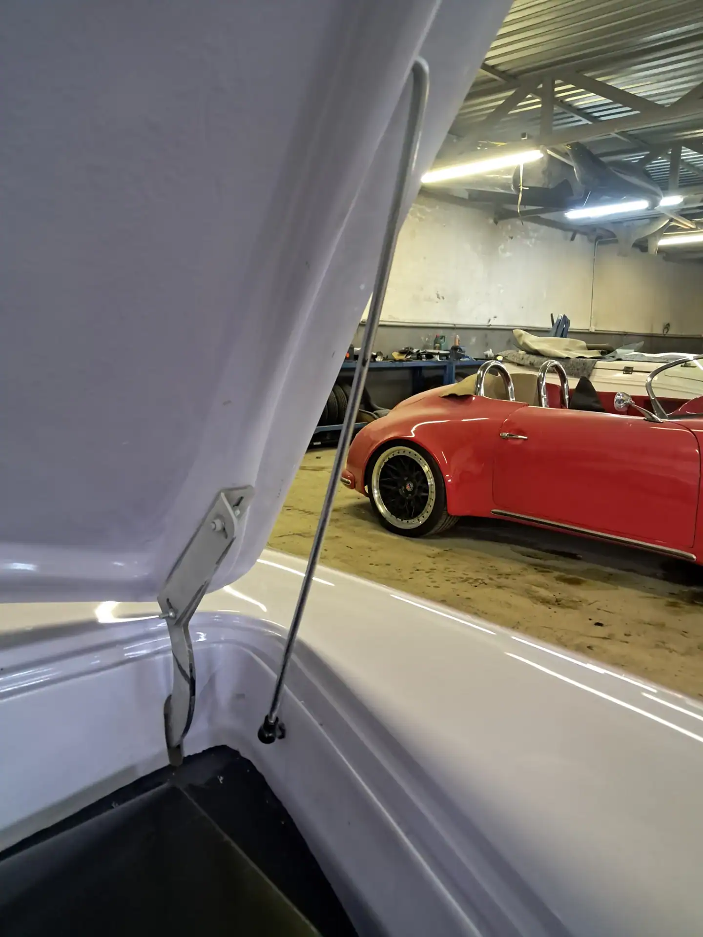 Font Bonnet Stay for Porsche 356